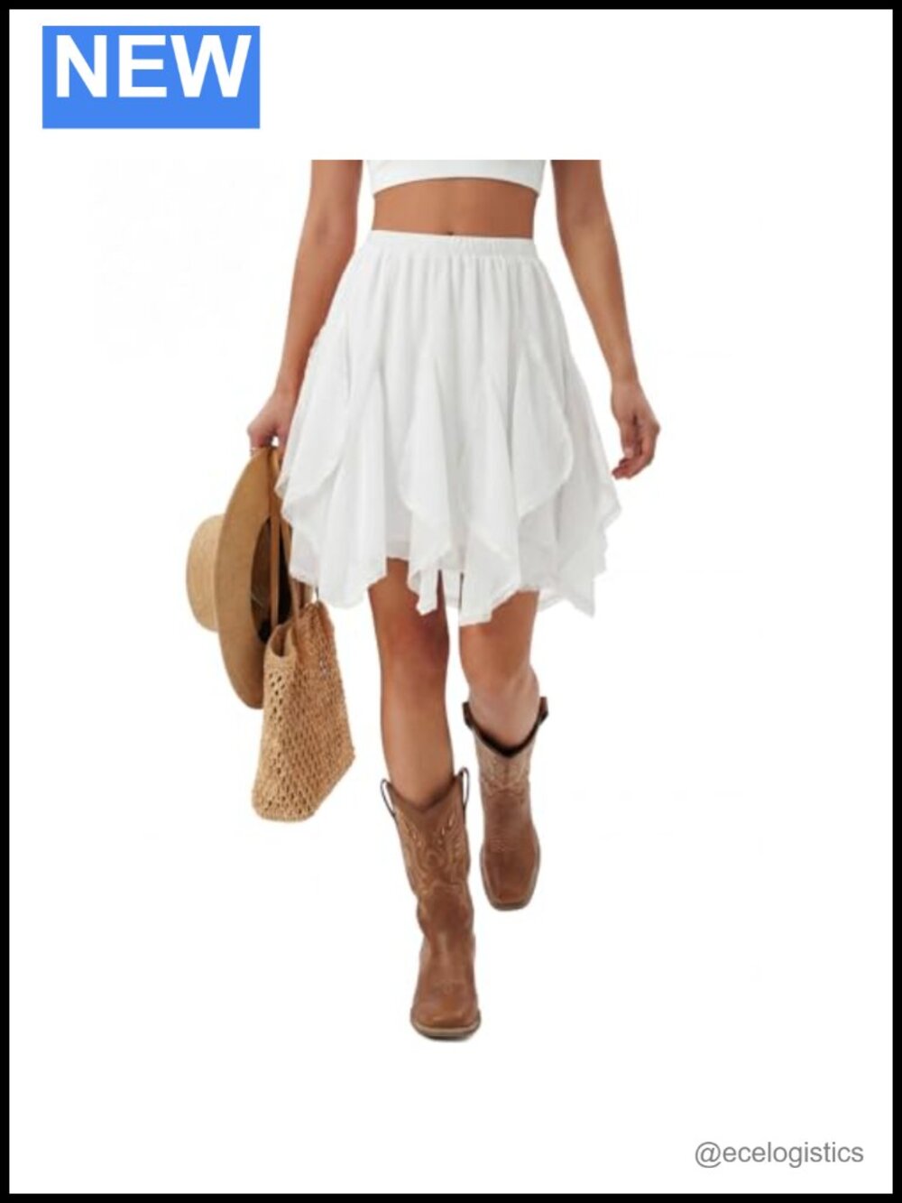 Women's Chiffon Mini Skirt Flowy Ruffle Lace Tulle Asymmetrical Boho